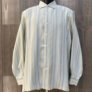 SOLD Tommy Bahama Silk Embroidered Striped Shirt
